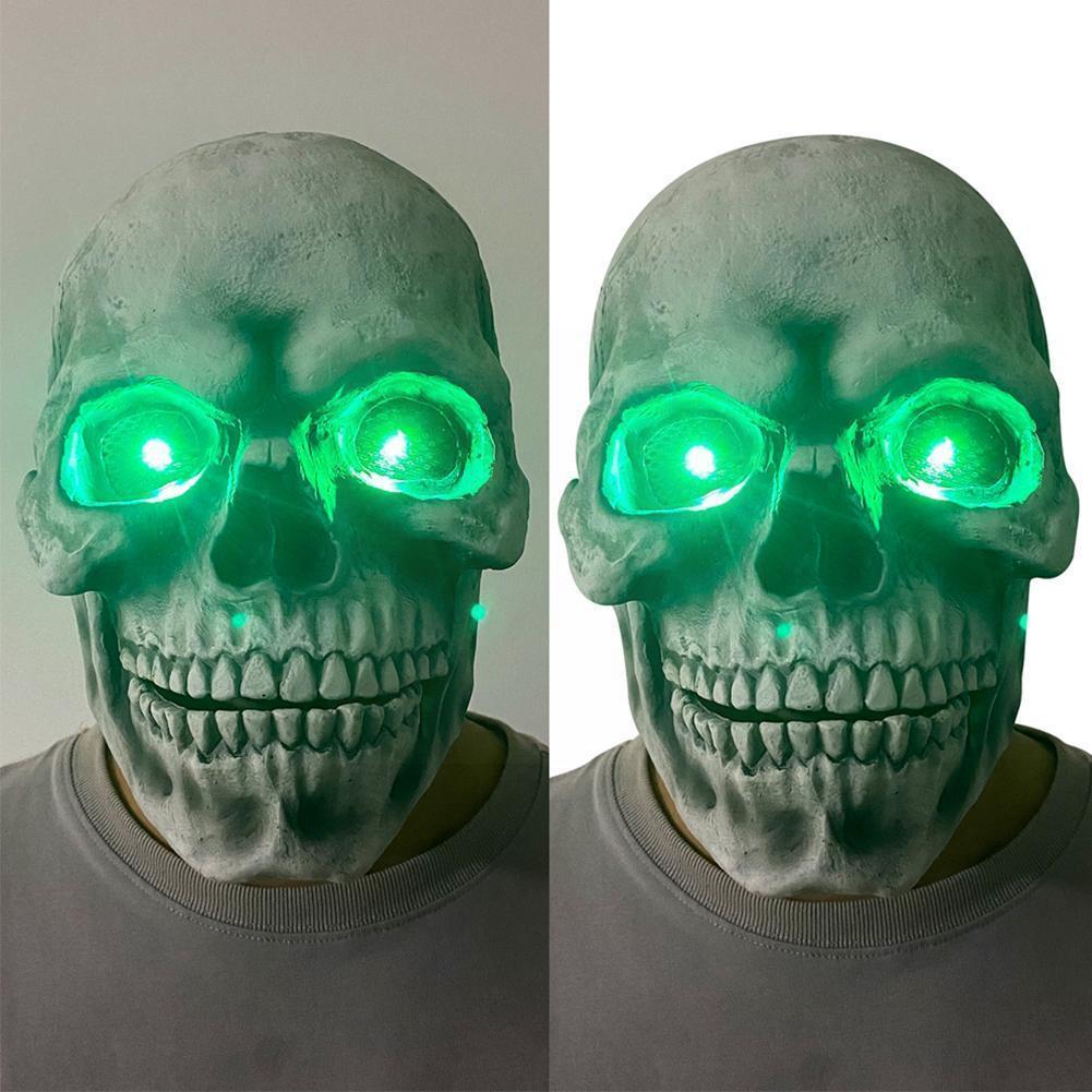 Halloween Skull Movable Mouth Latex Mask