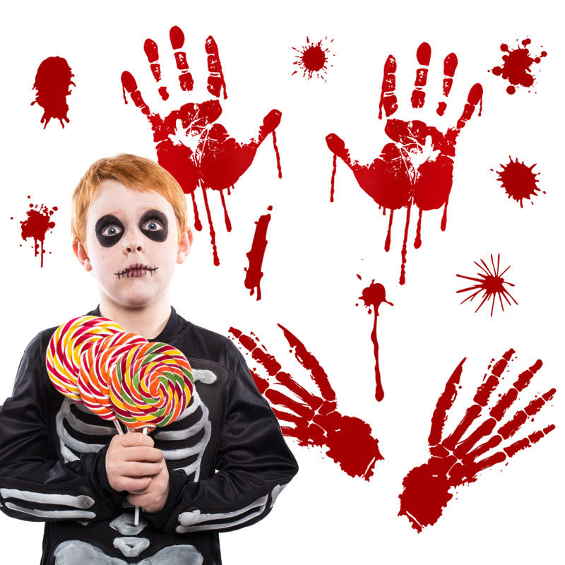 Halloween blood fingermark stickers