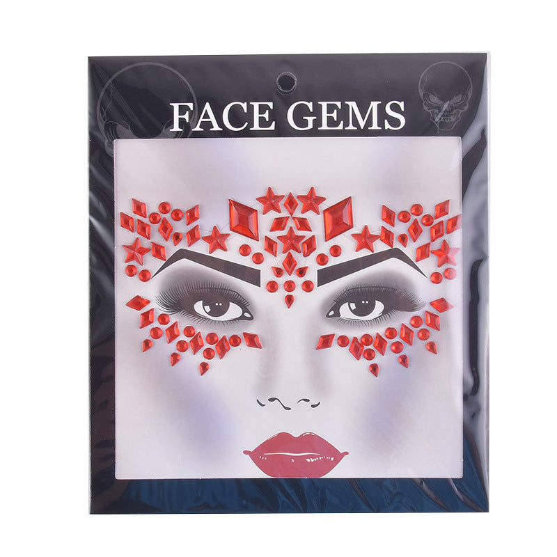 Halloween Tattoo Stickers Dead Ghost Festival Face