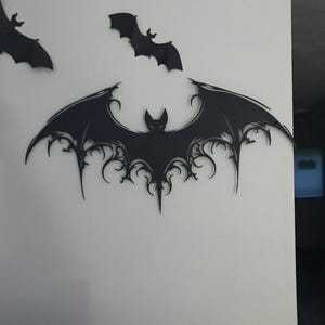 Halloween Metal Bat Iron Wall Art Decorative Crafts