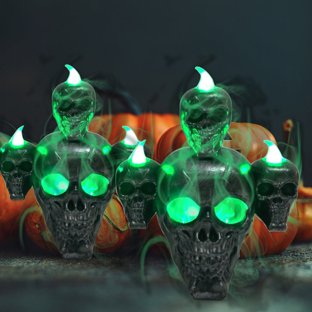 Halloween Decoration Skull With Lights Ornaments