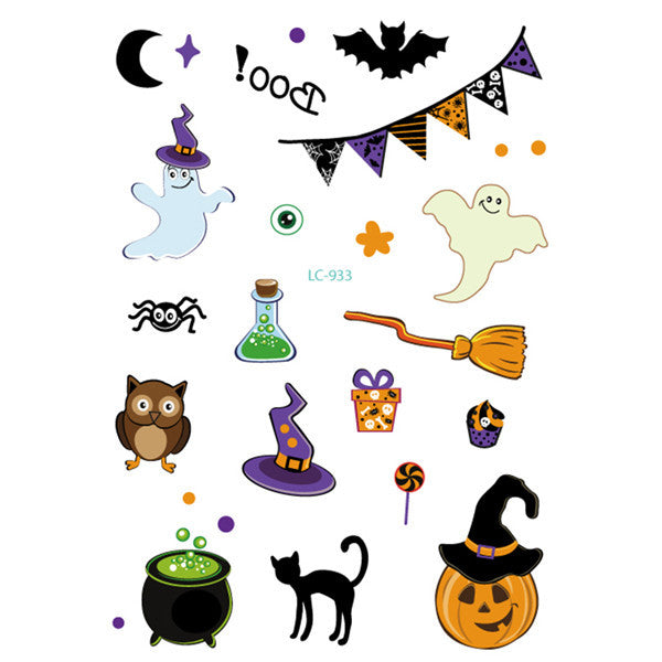 Halloween face sticker tattoo sticker