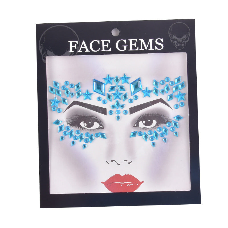 Halloween Tattoo Stickers Dead Ghost Festival Face