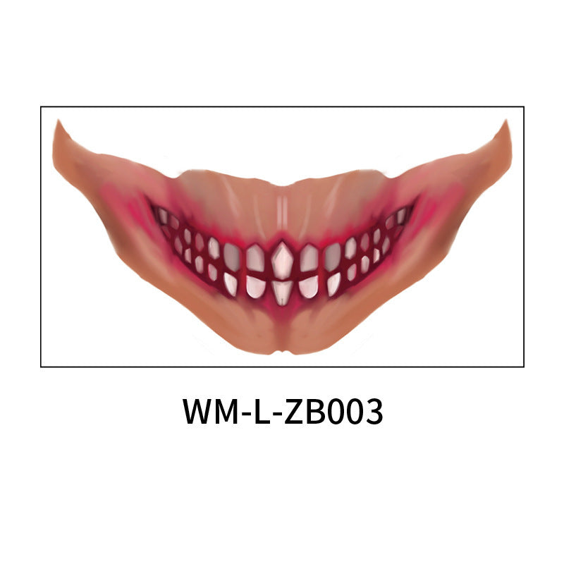 Halloween Mouth Tattoo Stickers