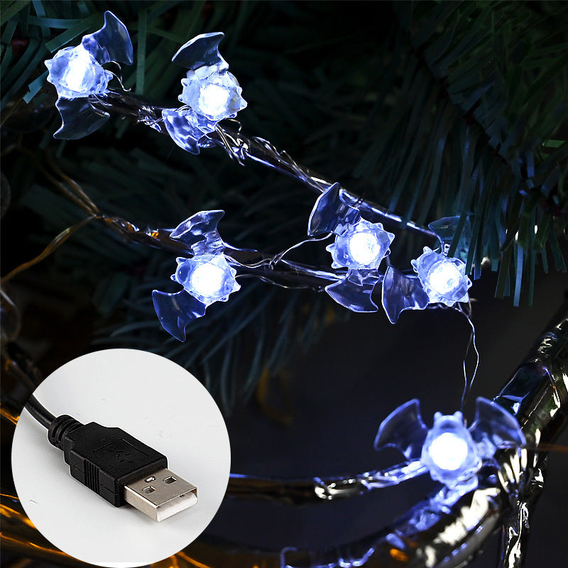 Halloween Modeling Lighting Chain Bat Spider