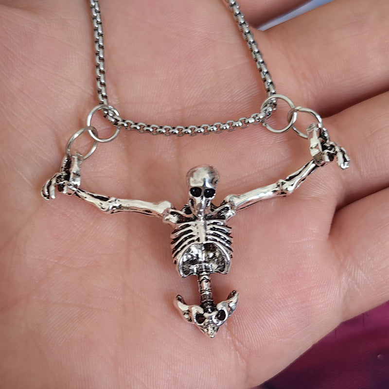 Halloween Skull Necklace Fashion  Jewelry