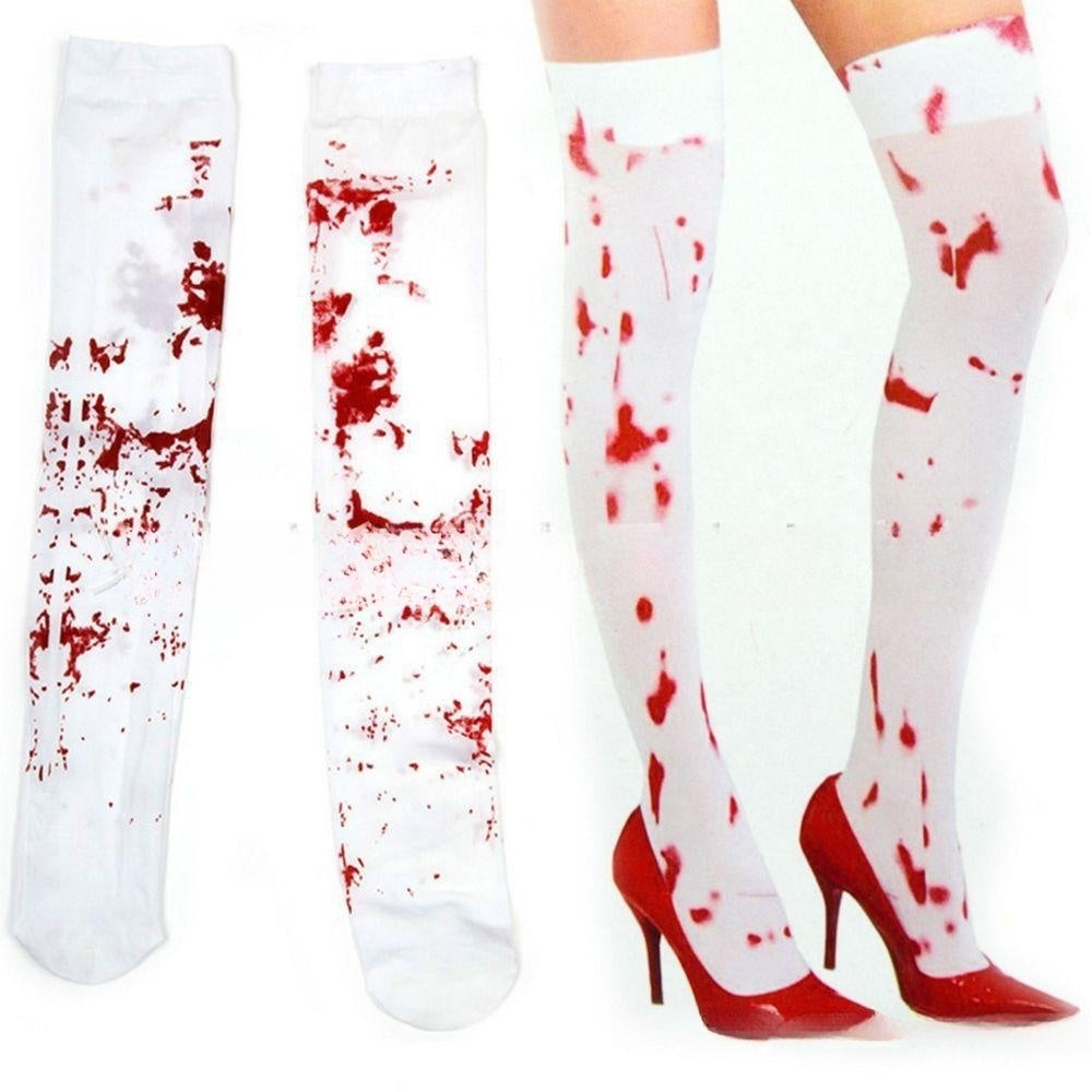 Halloween Blood Socks COS Nurse Blood Socks