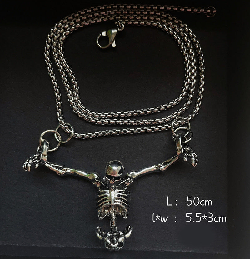 Halloween Skull Necklace Fashion  Jewelry