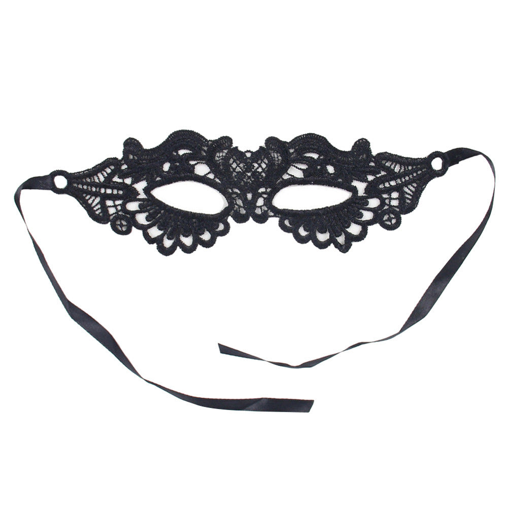 Lace Mask Female Half Face  Black Blindfold Halloween