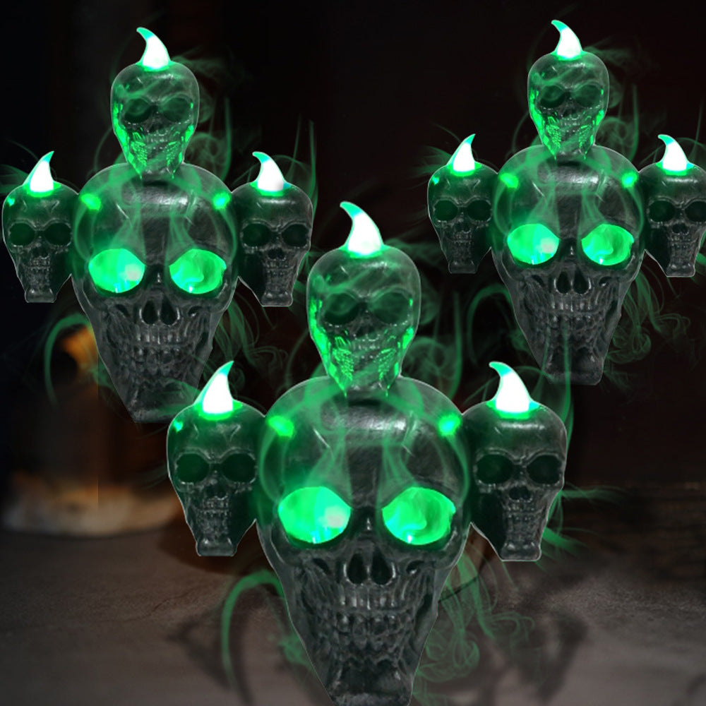 Halloween Decoration Skull With Lights Ornaments